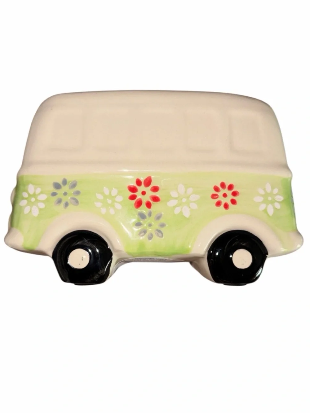 Ceramic Flower Bus 2 Wick Candle 7.05 oz Lemon Blossom & Summer Moss - Picture 2 of 4